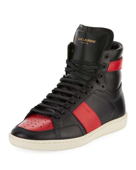 ysl mens sneakers 2018|saint laurent high top sneakers.